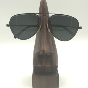 VINTAGE J&B BLACK METAL AVIATOR SUNGLASSES FRAMES